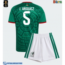 Fotballdrakt Barn Mexico Johan Vasquez #5 Hjemmedraktsett VM 2026 Kortermet (+ Korte bukser)